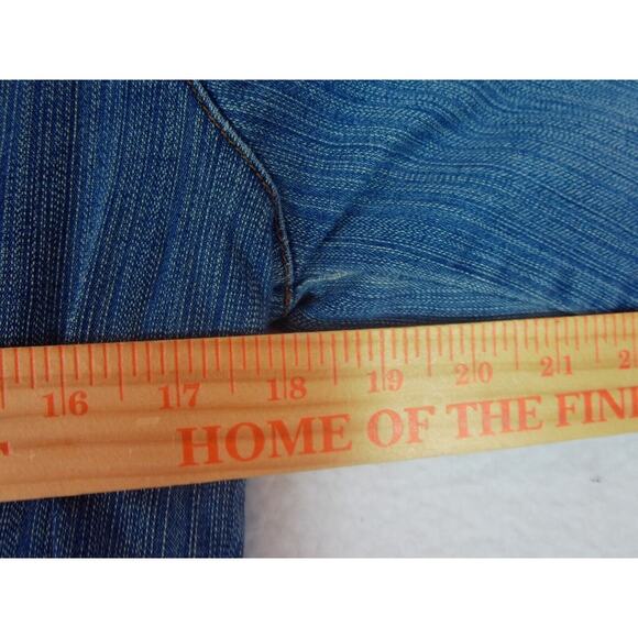 SO Junior Blue Denim Jacket Sweater Lining Size Small Med Wash‎ - Picture 6 of 9